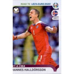 Hannes Halldórsson Iceland 147 Panini Road to UEFA EURO 2020 Sticker Collection