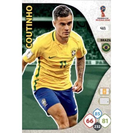 Philippe Coutinho Brasil 48 Adrenalyn XL World Cup 2018 