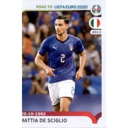 Mattia De Sciglio Italy 164 Panini Road to UEFA EURO 2020 Sticker Collection