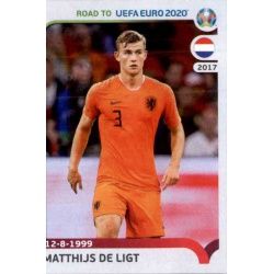 Matthijs de Ligt Netherlands 180 Panini Road to UEFA EURO 2020 Sticker Collection
