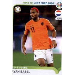 Ryan Babel Netherlands 192 Panini Road to UEFA EURO 2020 Sticker Collection