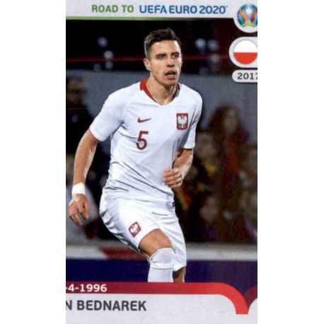 Jan Bednarek Poland 216 Panini Road to UEFA EURO 2020 Sticker Collection