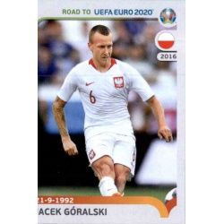 Jacek Góralski Poland 218 Panini Road to UEFA EURO 2020 Sticker Collection