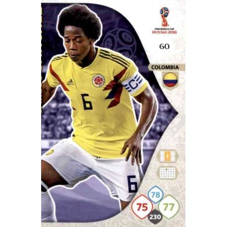 Carlos Sánchez Colombia 60 Adrenalyn XL World Cup 2018 