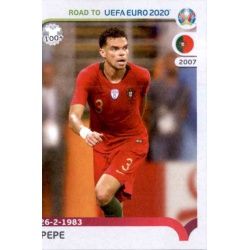 Pepe Portugal 229 Panini Road to UEFA EURO 2020 Sticker Collection
