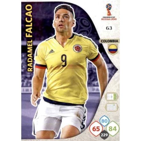 Radamel Falcao Colombia 63 Adrenalyn XL Russia 2018 