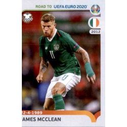 James McClean Republic of Ireland 251 Panini Road to UEFA EURO 2020 Sticker Collection