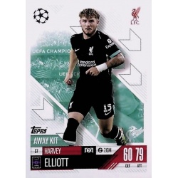 Harvey Elliott Away Kit Liverpool 57