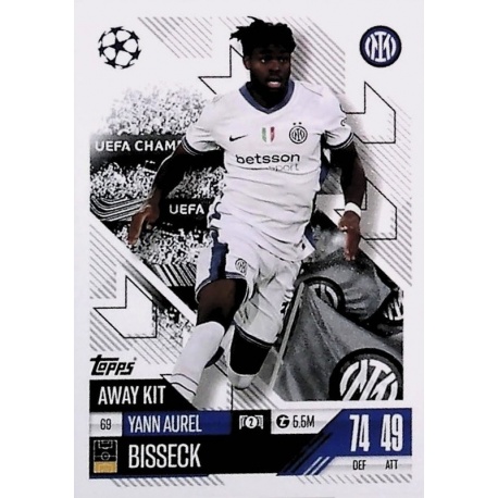 Yann Aurel Bisseck Away Kit Inter Milan 69