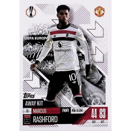 Marcus Rashford Away Kit Manchester United 76