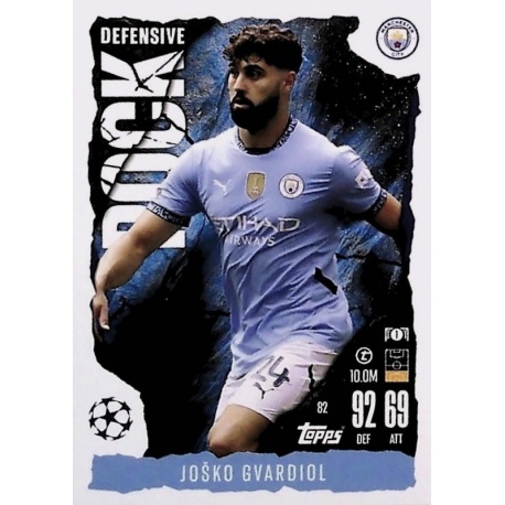 Joško Gvardiol Defensive Rock Manchester City 82