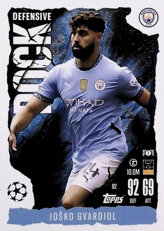 Buy Cards Joško Gvardiol Defensive Rock Manchester City Topps