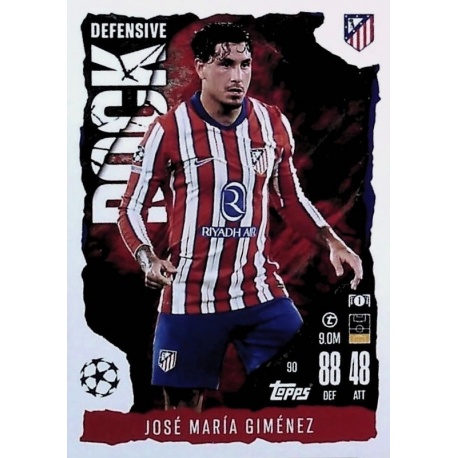 José María Giménez Defensive Rock Atlético Madrid 90