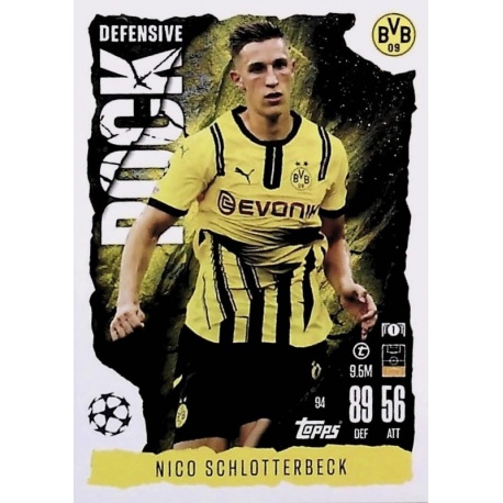 Nico Schlotterbeck Defensive Rock Borussia Dortmund 94