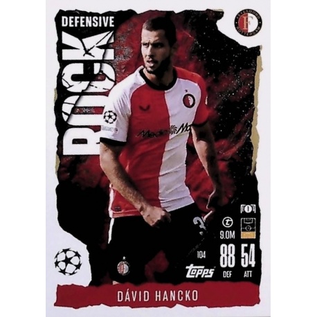 Dávid Hancko Defensive Rock Feyenoord 104