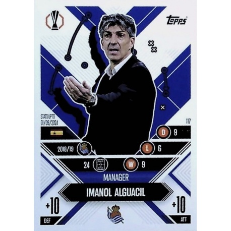 Imanol Alguacil Manager Career Real Sociedad 117