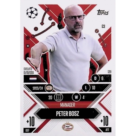 Peter Bosz Manager Career PSV Eindhoven 129