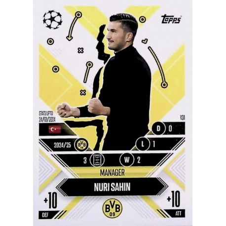 Nuri Sahin Manager Career Borussia Dortmund 131
