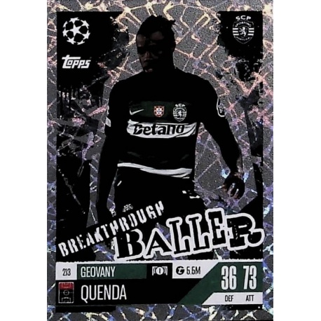 Geovany Quenda Breakthrough Baller Sporting Clube 213