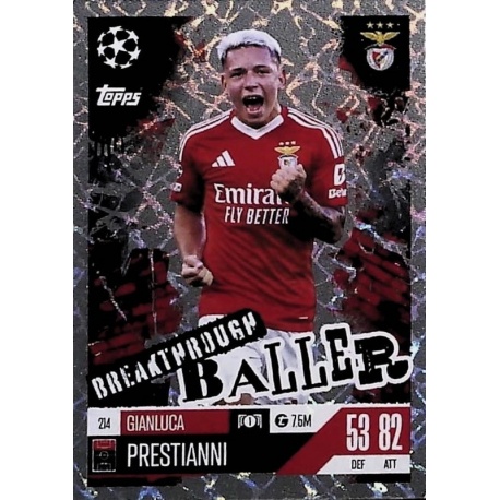 Gianluca Prrstianni Breakthrough Baller SL Benfica 214