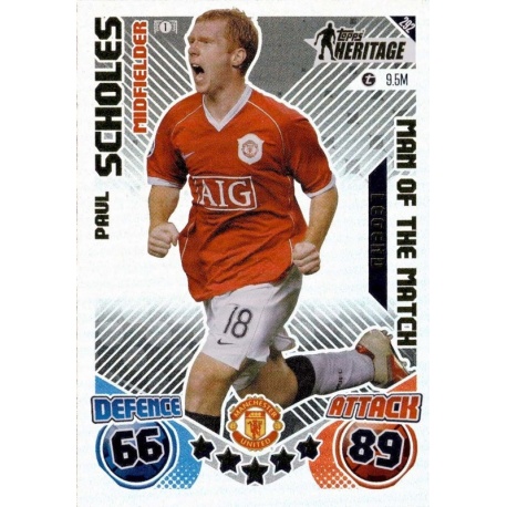 Paul Scholes Man of the Match Legend Manchester United 292