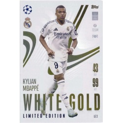 Kylian Mbappé White Gold Limited Edition Real Madrid LE 2