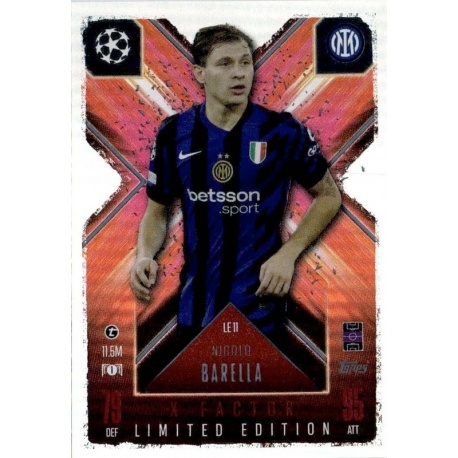 Nicolo Barella X-Factor Limited Edition Inter Milan LE 11