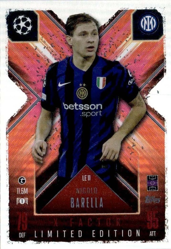 Sale Online Nicolo Barella X-Factor Limited Edition Inter Milan