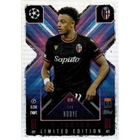 Dan Ndoye X-Factor Limited Edition Bologna FC 1909 LE 13