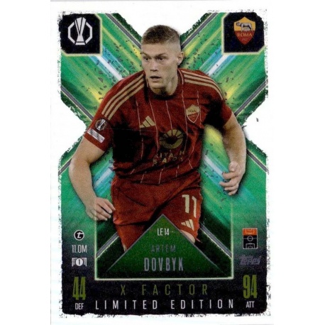 Artem Dobvyk X-Factor Limited Edition AS Roma LE 14