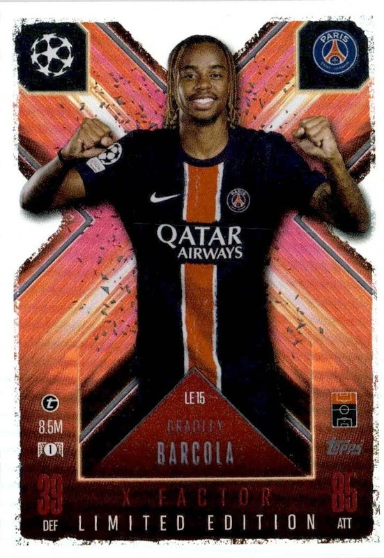 Sale Online Bradley Barcola X-Factor Limited Edition PSG Topps