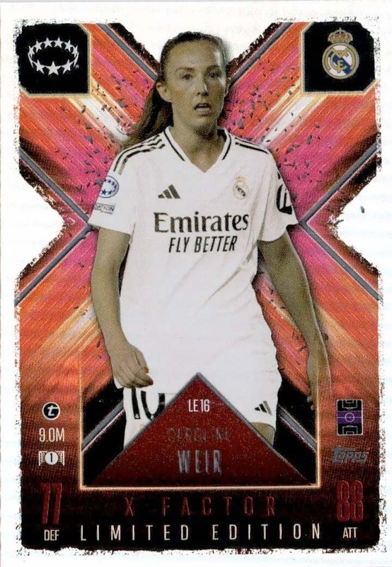 Offer Soccer Cards Caroline Weir X-Factor Limited Edition Real 