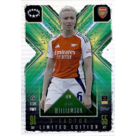 Leah Williamson X-Factor Limited Edition Arsenal LE 18