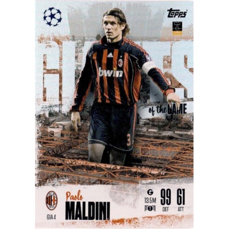Paolo Maldini Giants of the Game Limited Edition AC Milan GIA 4