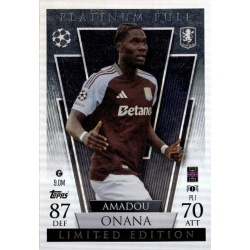 Amadou Onana Platinum Pull Limited Edition Aston Villa PL 1