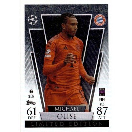 Michael Olise Platinum Pull Limited Edition Bayern München PL 3