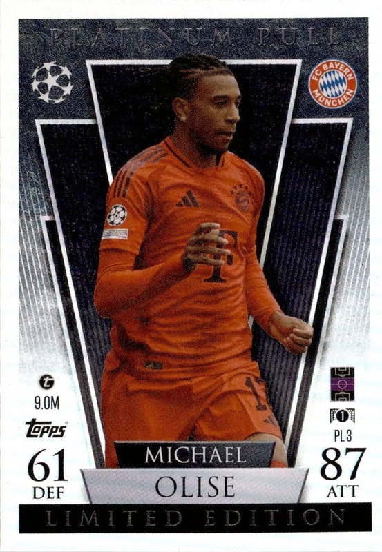 Topps Total Football 24/25 Michael Olise Pro Pass /99 Bayern München 07/99