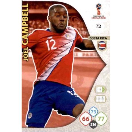 Joel Campbell Costa Rica 72 Adrenalyn XL Russia 2018 