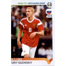 Yuriy Gazinskiy Russia 285 Panini Road to UEFA EURO 2020 Sticker Collection