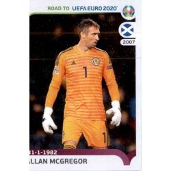 Allan McGregor Scotland 291 Panini Road to UEFA EURO 2020 Sticker Collection