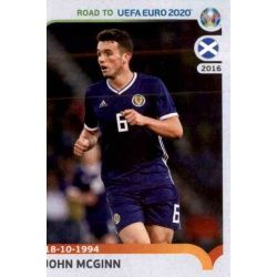 John McGinn Scotland 299 Panini Road to UEFA EURO 2020 Sticker Collection