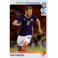 Ryan Fraser Scotland 300 Panini Road to UEFA EURO 2020 Sticker Collection