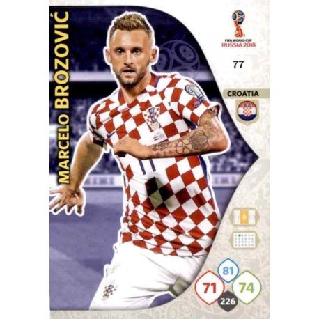 Marcelo Brozović Croacia 77 Adrenalyn XL World Cup 2018 