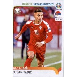 Dušan Tadić Serbia 311 Panini Road to UEFA EURO 2020 Sticker Collection