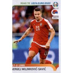 Sergej Milinković-Savić Serbia 318 Panini Road to UEFA EURO 2020 Sticker Collection