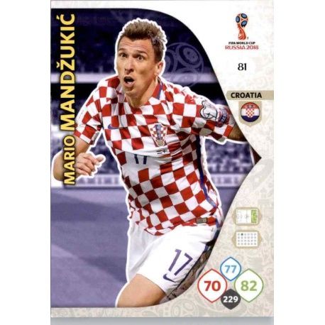 Mario Mandzukić Croacia 81 Adrenalyn XL Russia 2018 