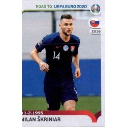 Milan Škriniar Slovakia 326 Panini Road to UEFA EURO 2020 Sticker Collection