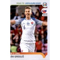 Ján Greguš Slovakia 333 Panini Road to UEFA EURO 2020 Sticker Collection