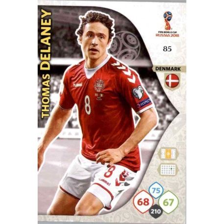 Thomas Delaney Dinamarca 85 Adrenalyn XL Russia 2018 