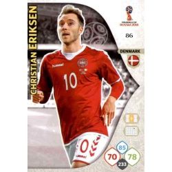 Christian Eriksen Dinamarca 86 Adrenalyn XL Russia 2018 
